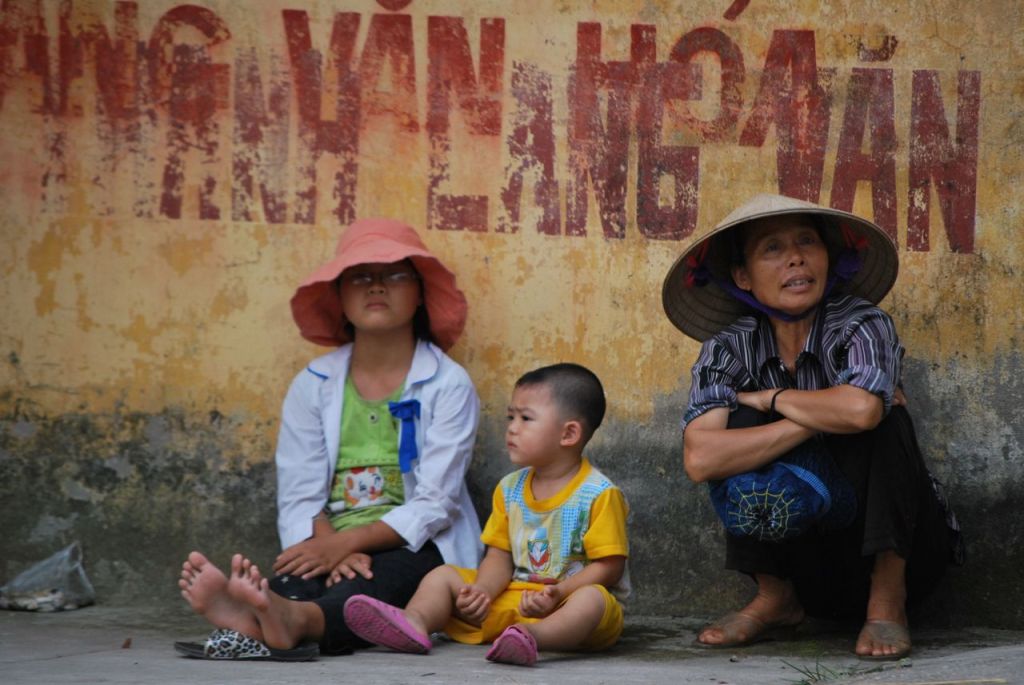 Scène de campagne près d'Hanoi.