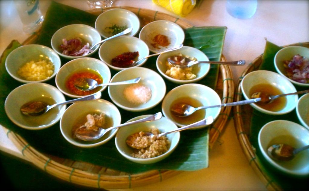 Echantillons de saveurs vietnamiennes...